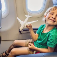 Child on an Airplane